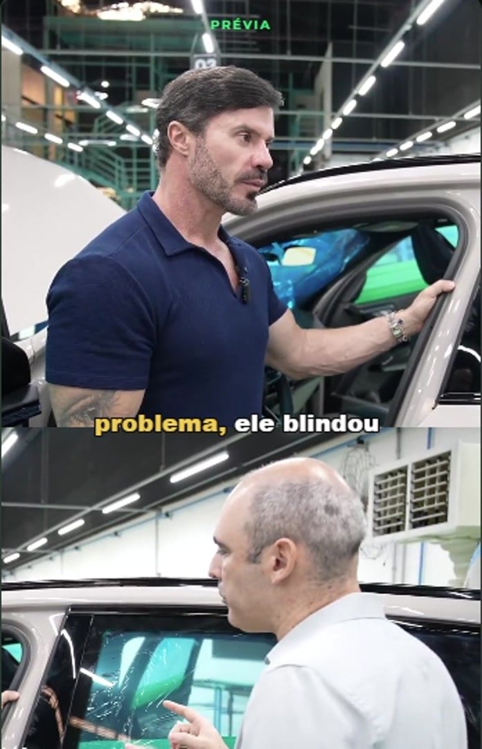 Detalhe real da prévia vertical: uma pessoa na metade superior e outra na metade inferior, com legenda entre os quadros.